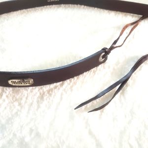 Vintage rare Guess leather belt with laces